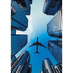 Книга д/записей А5 160л. Канц-Эксмо КЗЛ51603684 "Над городом" клетка, 7БЦ 