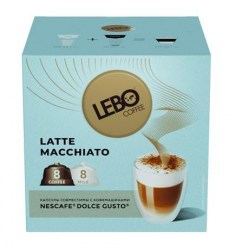 Кофе в капсулах LEBO Dolce Gusto LATTE MACCHIATO 172гр (8+8шт)