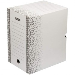 Короб архивный 200мм OfficeSpace 264809 на завязках микрогофрокартон белый до 1800л.