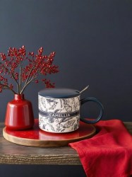 Кружка Алеф 3584-02 "Camelia" blue керамическая 380мл