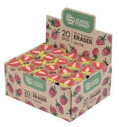 Ластик Schoolformat ЛСТ-ФФ "FRUIT-FLAVORED" 50*22мм, в картонной упаковке 212028