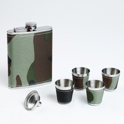 Набор 1129769 "Камуфляж" фляжка 240мл 4 сопки воронка  