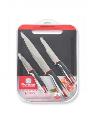 Набор ножей Rondell RD-1010 + разделочная доска Urban