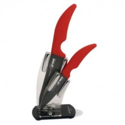Набор ножей Zeidan Z-3046 красный/черный