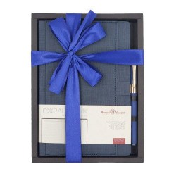 Набор подарочный Bruno Visconti 3-215/11-2 "MARSEILLE" А5 темно-синий (ежедневник+ручка)