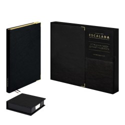 Набор подарочный Феникс 70559 ШЕВРЕТ ГЛОСС черный, ежедневник А5 160л. + подставка с блоком