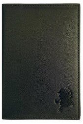 Обложка Стелла DM-PS02-K01-S Black-2 д/паспорта с отд. д/карт