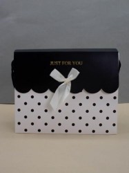Пакет подарочный Алеф 22P-KF10424-1 "Elegant bag" black 24,5*19,5*9,5см
