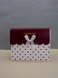 Пакет подарочный Алеф 22P-KF10424-2 "Elegant bag" red  24,5*19,5*9,5см
