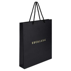 Пакет подарочный Феникс 73104 ESСALADA Золотой 26х30х5см, крафт-бумага, черный 