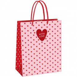 Пакет подарочный MESHU MS_61606 "Heart pattern" 26*32*12см 371045
