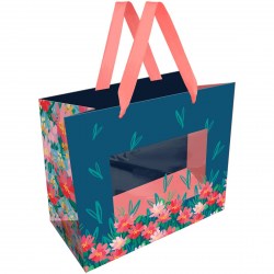 Пакет подарочный MESHU MS_61696 "Bouquet" 23*18*10см, с окошко 371135