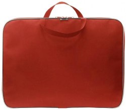 Папка-сумка А3 Lamark DC0020 с ручками на молнии, красная
