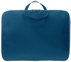 Папка-сумка А3 Lamark DC0200 с ручками на молнии, синяя