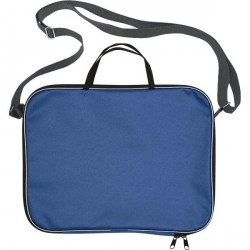 Папка-сумка А4 deVENTE 3075930 с ручками, 1отдел, внутренний карман, на молнии, с ремнем, 7см, синяя