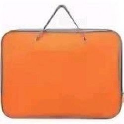 Папка-сумка А4 Lamark DC0019-OR А4 с ручками 1отд. лицевой карман, на молнии, оранжевая 