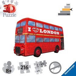 Пазлы 3D Коник 12534 "Лондонский автобус"  216 элементов