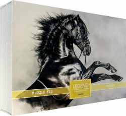 Пазлы Хатбер 26232 500 элементов А2 480х330мм Premium Legend Черный скакун 071318