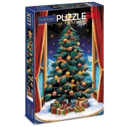 Пазлы Хатбер 34880 500 элементов А2 330х480мм Premium Lux Новогоднее чудо 092347