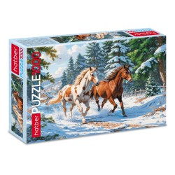 Пазлы Хатбер 35227 1000элементов А2 680х480мм Зимние грации 093284