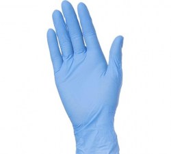 Перчатки нитриловые L голубые (100шт) неопудр СК-Маркет