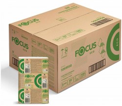 Полотенца бумажные FOCUS Eco 1сл 250л, Z слож, 1шт/упак белый 24*21,5см 12-1296 5069958