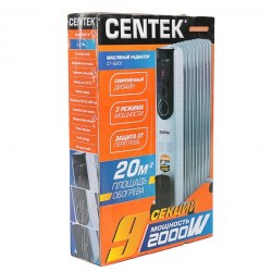 Радиатор Centek CT-6201 масляный 9 секций, 2500Вт
