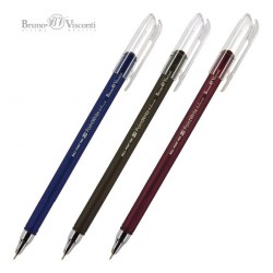 Ручка Bruno Visconti 20-0210 "PointWrite Original" синяя 0,38мм, ассорти