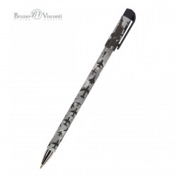Ручка Bruno Visconti 20-0215/30 "HeppyWrite.Военный паттерн.Самолеты" синяя 0,5мм