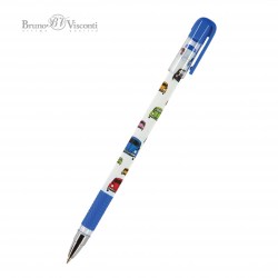Ручка Bruno Visconti 20-0240/15 "MagicWrite.Яркие машинки" синяя 0,5мм