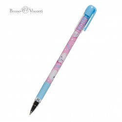 Ручка Bruno Visconti 20-0240/44 "MagicWrite.Кошка с бантиком" синяя 0,5