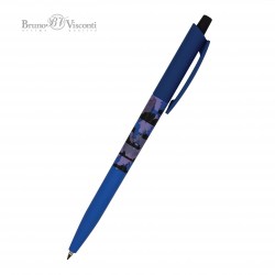 Ручка Bruno Visconti 20-0241/36 "HappyClick.Военный паттерн.Корабли" синяя 0,5мм