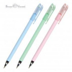 Ручка Bruno Visconti 20-0253 "Point Write ZEFIR" синяя 0,38мм, ассорти