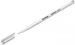 Ручка гелевая Berlingo CGp_60001 "Brilliant Pastel", пастель белая, 0,8мм 293287