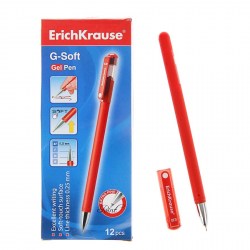Ручка гелевая ErichKrause 39432 красная G-Soft