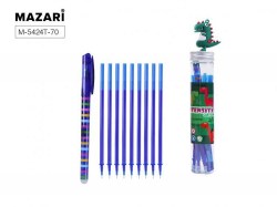 Ручка-игрушка Mazari M-5424T-70 dinosaur* "INTENSITY CARTO" пиши-стирай, гелевая, синяя 