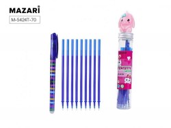 Ручка-игрушка Mazari M-5424T-70 rabbit* "INTENSITY CARTO" пиши-стирай, гелевая, синяя 