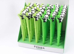 Ручка-игрушка Нева Маркет CP-25/CC-260 "Панда на бамбуке" 0,5мм черн.гел.ассорти 