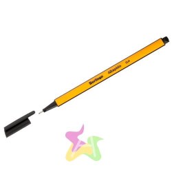 Ручка капиллярная Berlingo CK-40100 Rapido черная 0,4мм трехгранная 255115