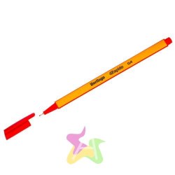 Ручка капиллярная Berlingo CK-40102 Rapido красная 0,4мм трехгранная 255117