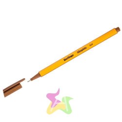Ручка капиллярная Berlingo CK-40104 Rapido коричневая 0,4мм трехгранная 255119
