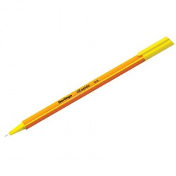 Ручка капиллярная Berlingo CK-40109 Rapido желтая 0,4мм трехгранная 255124