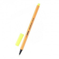 Ручка капиллярная Stabilo 88/024 желтая POINT неон, 0,4мм