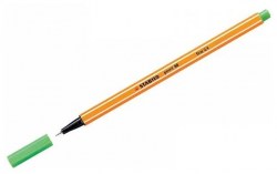 Ручка капиллярная Stabilo 88/033 зеленая POINT неон, 0,4мм