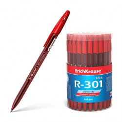Ручка красная ErichKrause 46774 R-301 Original Stick тонир корпус