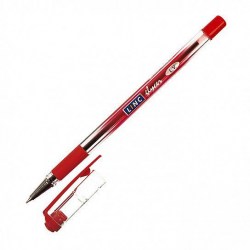 Ручка красная Linc Glycer 1300RF  0,7мм, рез.грип 066270