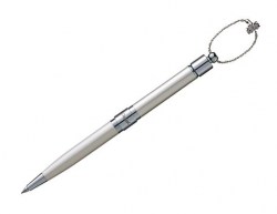 Ручка Pentel B610Z-A черная 0,8мм со стилусом серебряный корпус Sophia