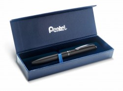 Ручка Pentel BL2007А-BOX гелевая 0.7мм корп.черн. металлич цв.черн:черный EnerGel