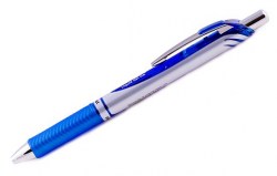 Ручка Pentel BLP77-C гелевая синяя 0,7мм Energel Permanent автомат.