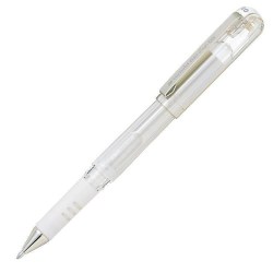 Ручка Pentel K230-WO гелевая белая 1мм Hibrid Gel Grip DX